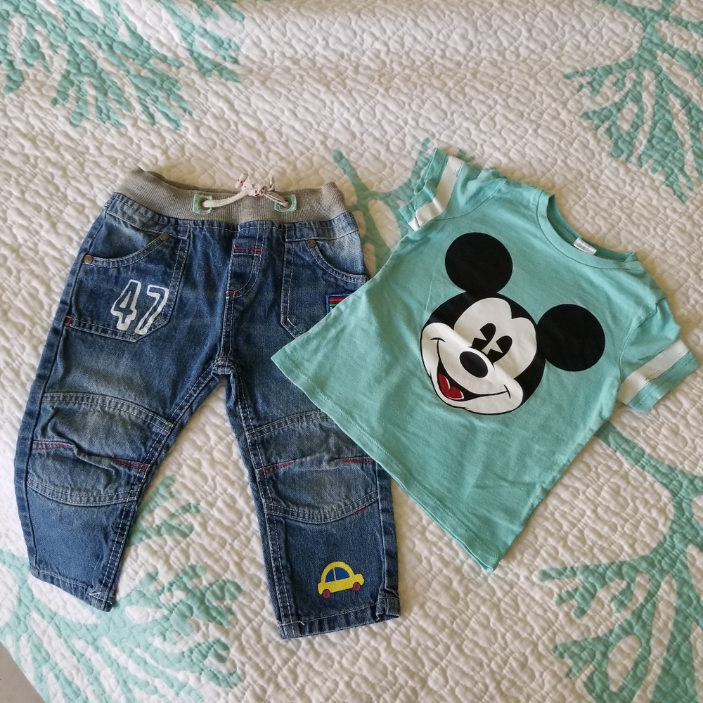 Disney shirt and jeans. FREE gift.
